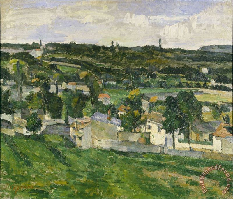 Paul Cezanne View of Auvers Sur Oise Art Painting