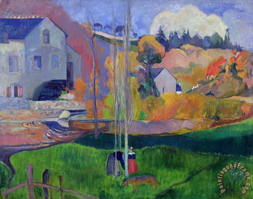 Paul Gauguin Brittany Landscape Art Painting