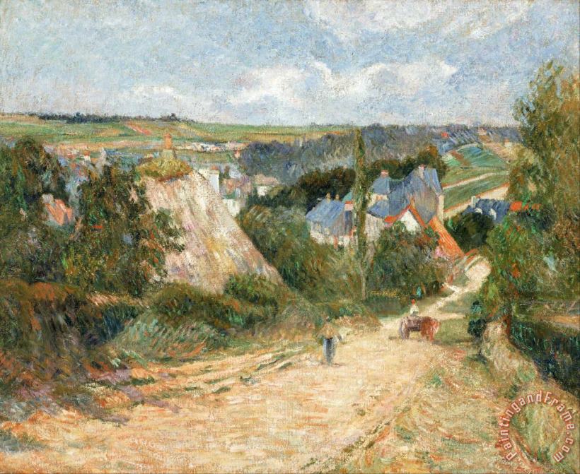 Paul Gauguin Entrance to The Village of Osny Art Painting