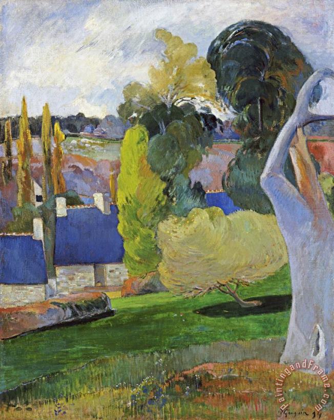 Paul Gauguin Farm in Brittany II Art Print