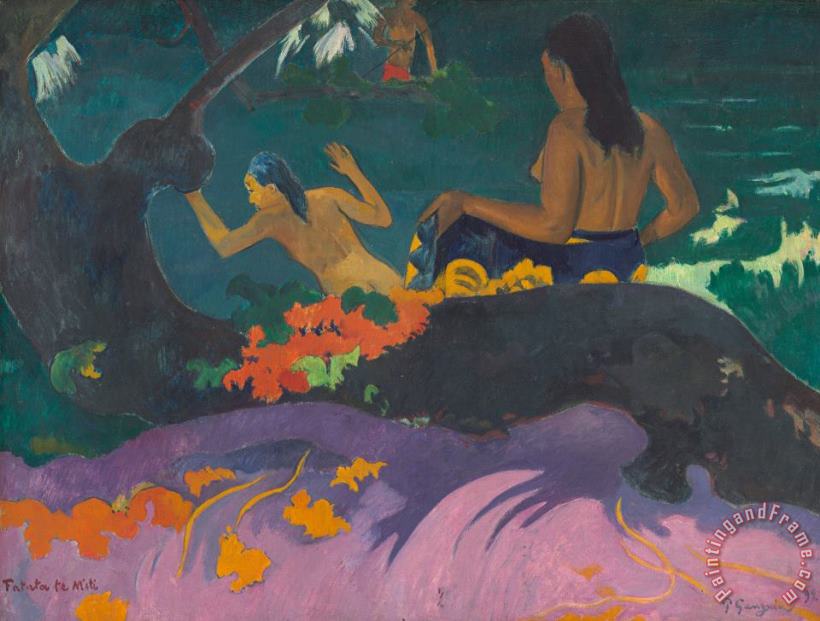 Paul Gauguin Fatata Te Miti Art Painting