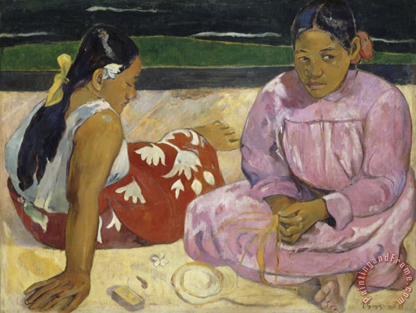 Paul Gauguin Femmes De Tahiti Ou Sur La Plage Art Print