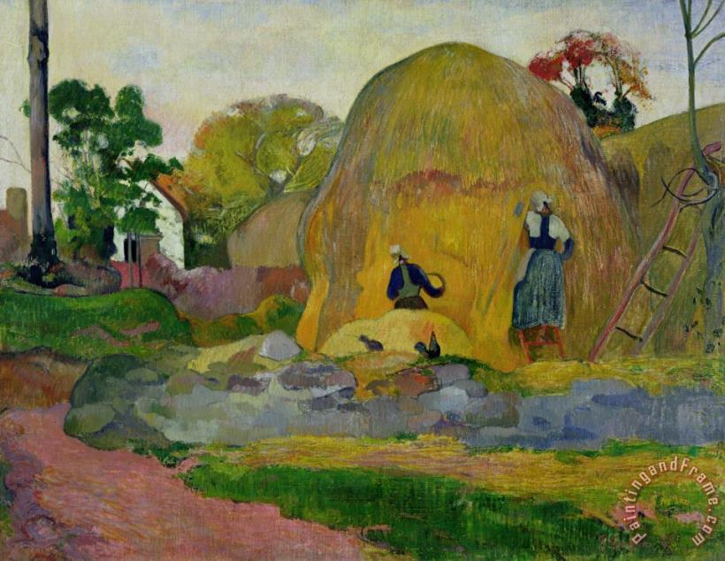 Golden Harvest painting - Paul Gauguin Golden Harvest Art Print