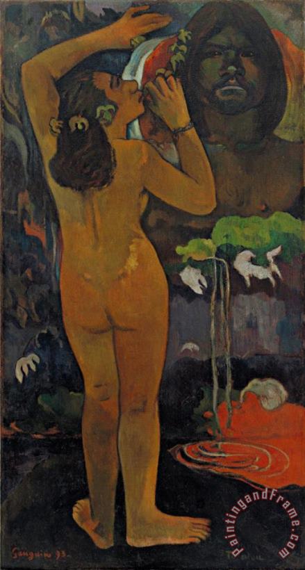 Paul Gauguin Hina Tefatou Art Print