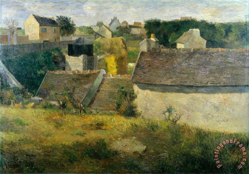 Houses at Vaugirard painting - Paul Gauguin Houses at Vaugirard Art Print