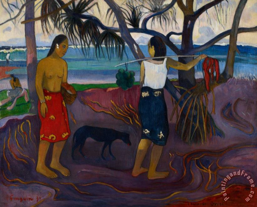 Paul Gauguin I Raro Te Art Print