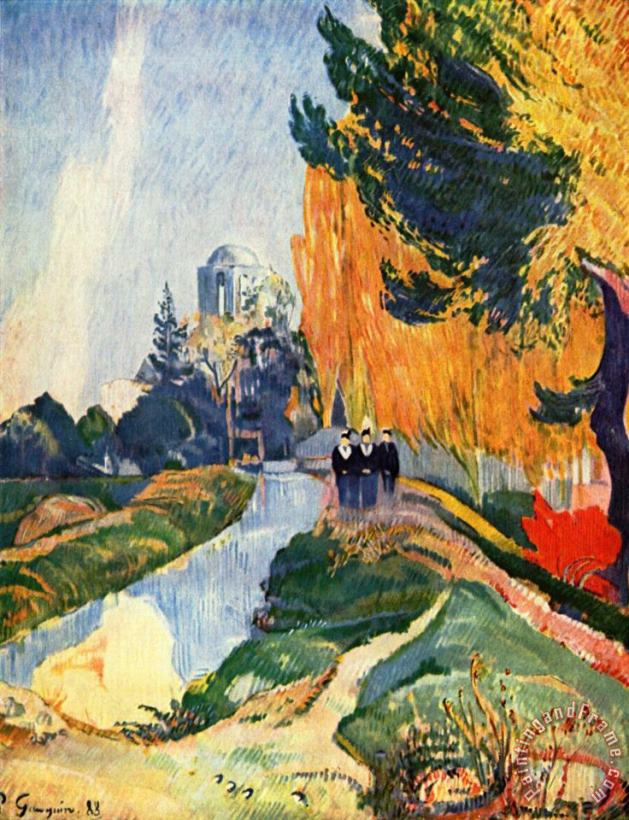 Les Alyscamps painting - Paul Gauguin Les Alyscamps Art Print