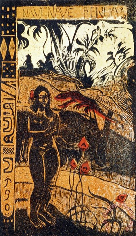 Nave Nave Fenua painting - Paul Gauguin Nave Nave Fenua Art Print
