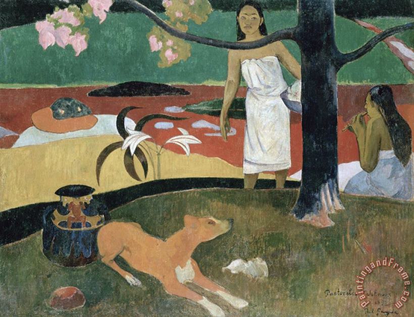 Paul Gauguin Pastorales Tahitiennes Art Print