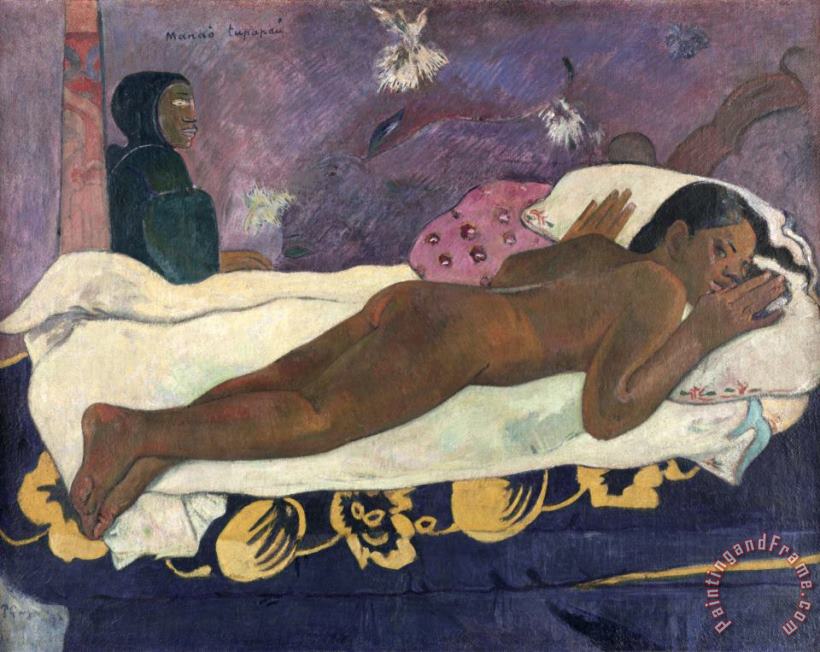 Paul Gauguin Spirit of The Dead Watching Art Print