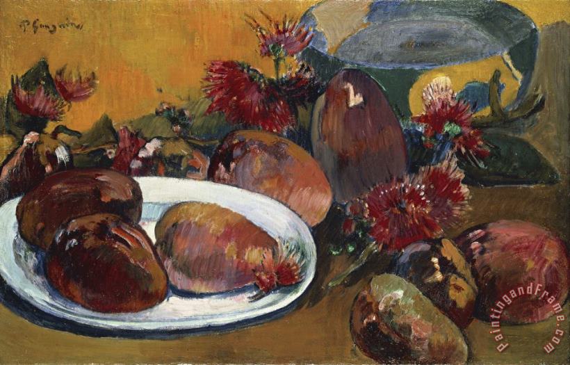 Still Life with Mangoes painting - Paul Gauguin Still Life with Mangoes Art Print