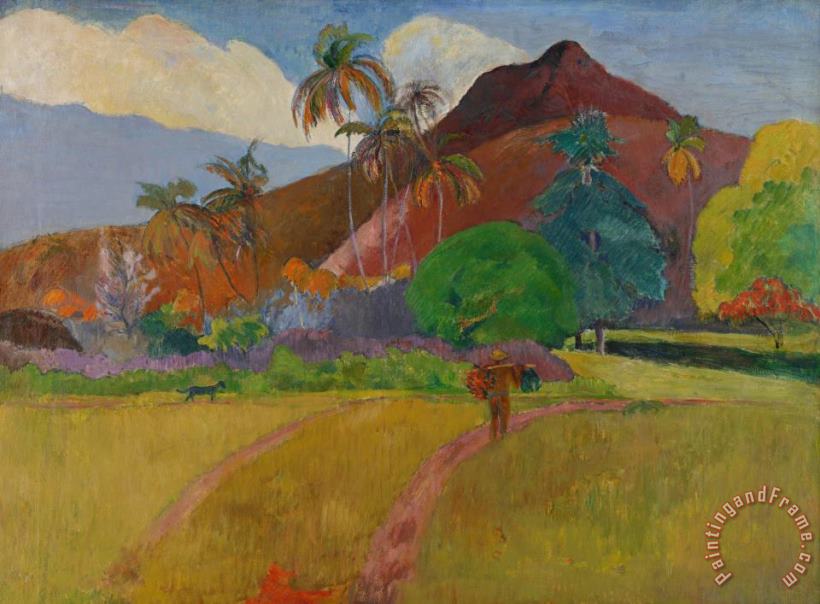 Paul Gauguin Tahitian Landscape Art Print