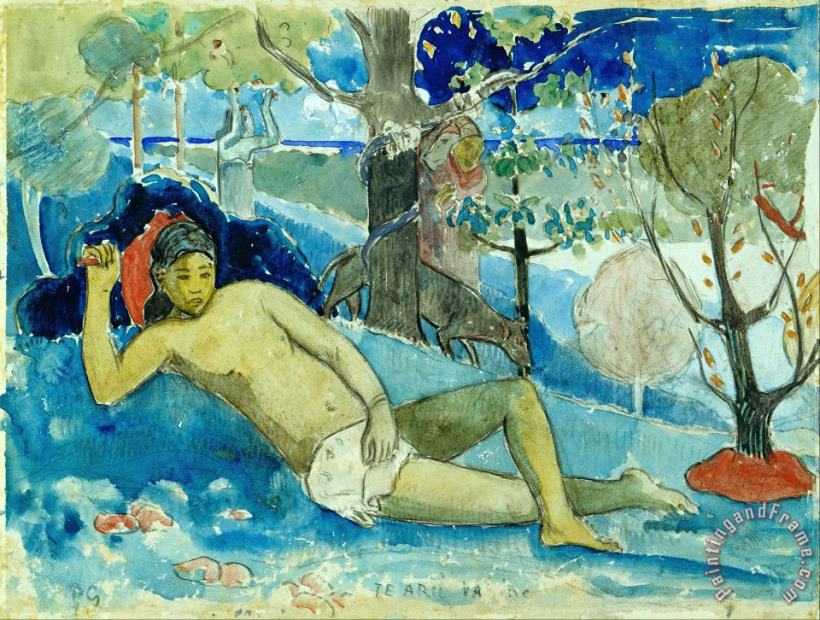 Paul Gauguin Te Arii Vahine (the Queen of Beauty Or The Noble Queen) Art Painting