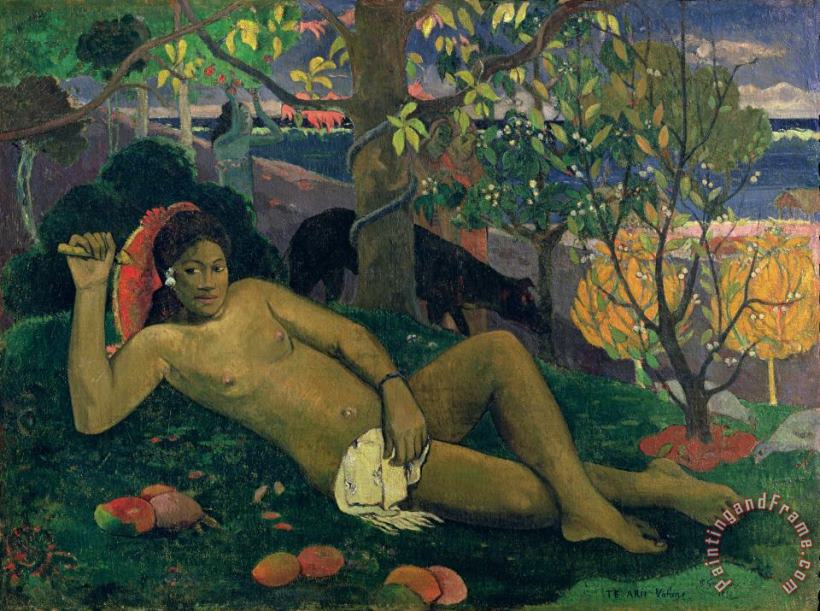 Paul Gauguin The Kings Wife Art Painting