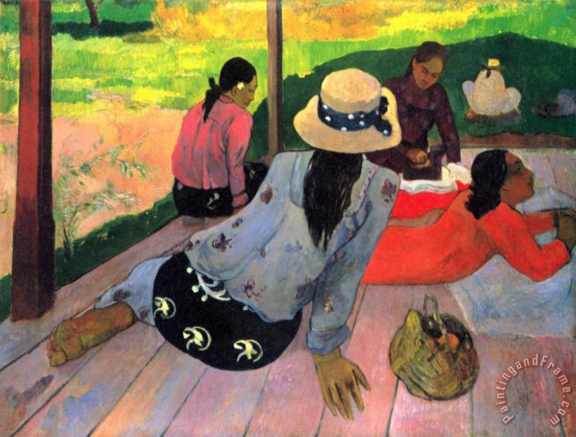 The Midday Nap painting - Paul Gauguin The Midday Nap Art Print