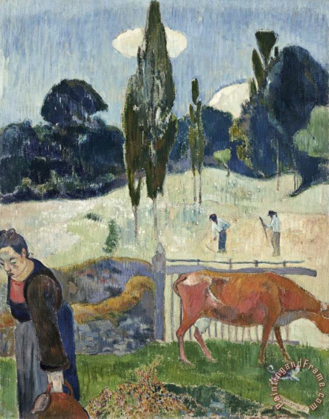 Paul Gauguin The Red Cow Art Painting