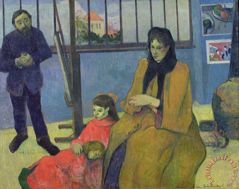The Schuffenecker Family painting - Paul Gauguin The Schuffenecker Family Art Print