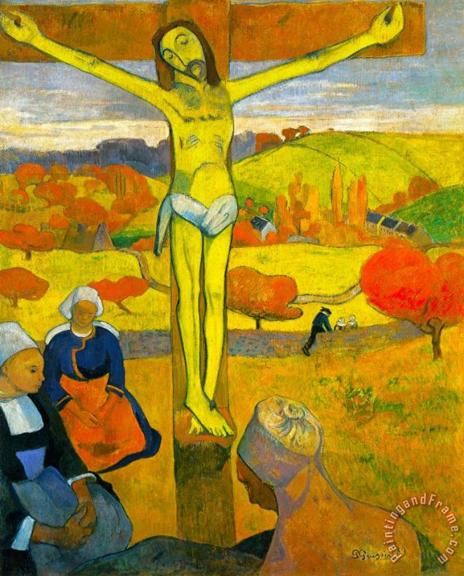 Paul Gauguin The Yellow Christ Art Painting