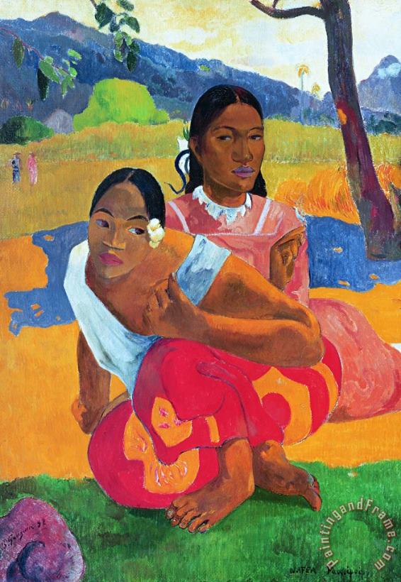 Paul Gauguin When Are You Getting Married Art Print