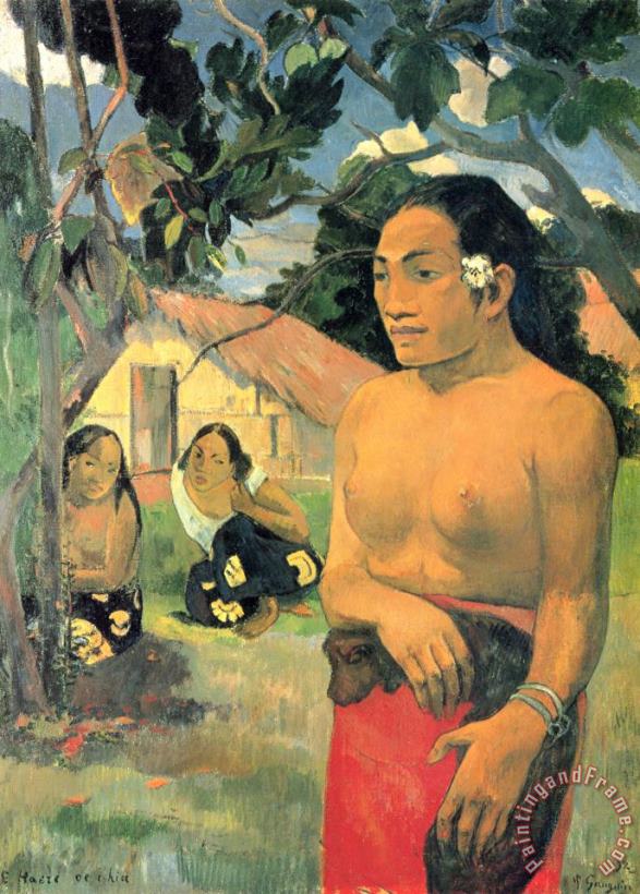 Where Are You Going painting - Paul Gauguin Where Are You Going Art Print