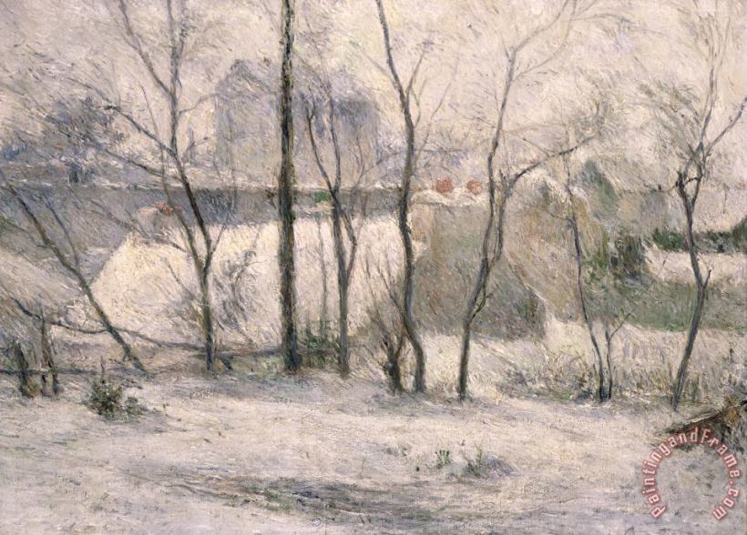 Paul Gauguin Winter Landscape Art Painting