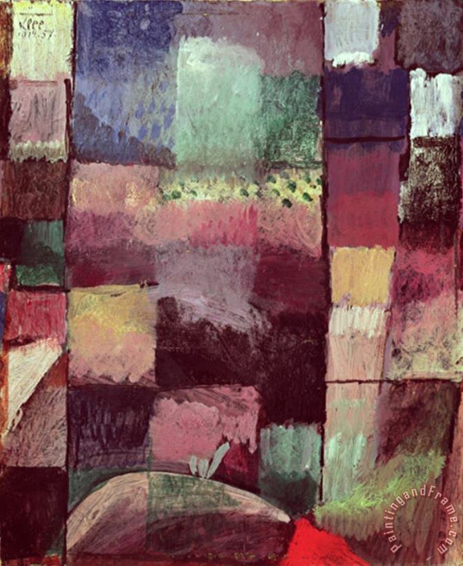 Composition Motif From Hammamet 1914 painting - Paul Klee Composition Motif From Hammamet 1914 Art Print