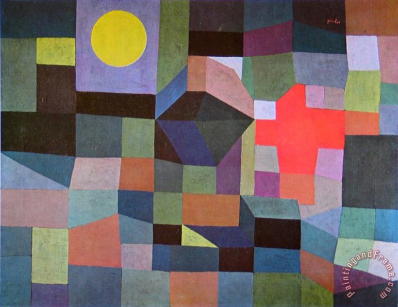 Paul Klee Fire at Full Moon 1933 Art Print