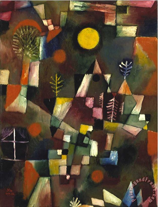 Paul Klee Full Moon 1919 Art Painting