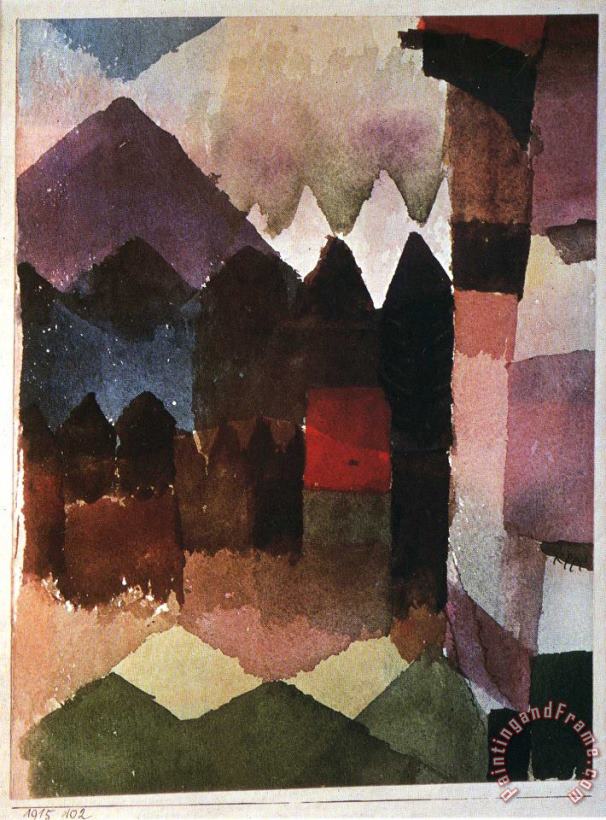 Paul Klee Hairdryer in Marc S Garden 1915 Art Painting