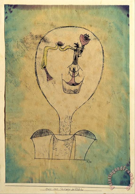 The Beginnings of a Smile painting - Paul Klee The Beginnings of a Smile Art Print