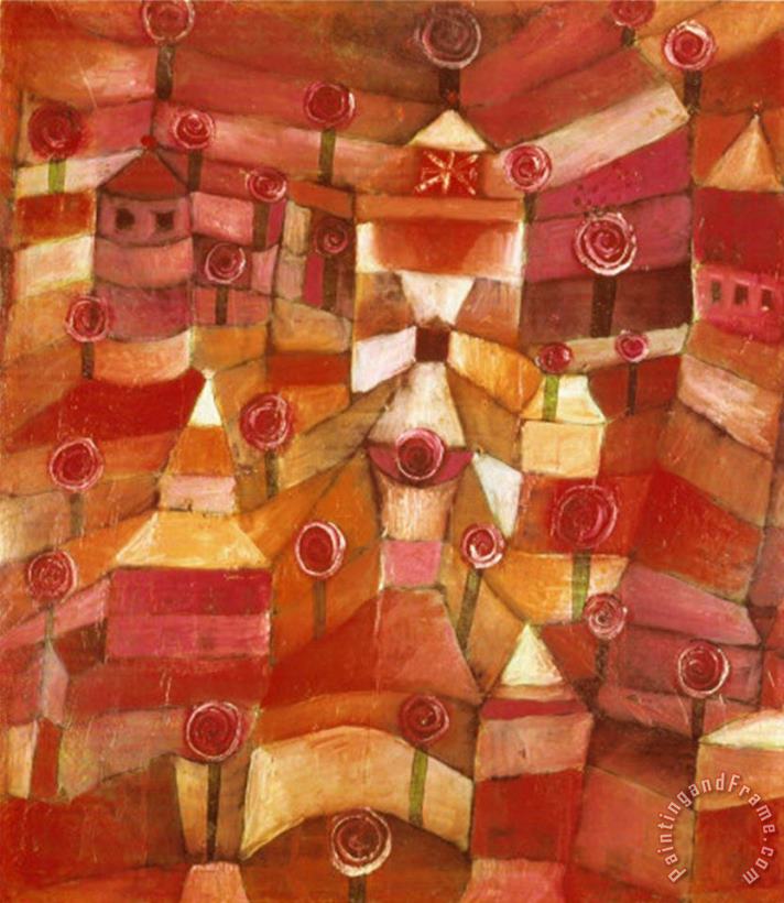Paul Klee The Rose Garden Art Painting