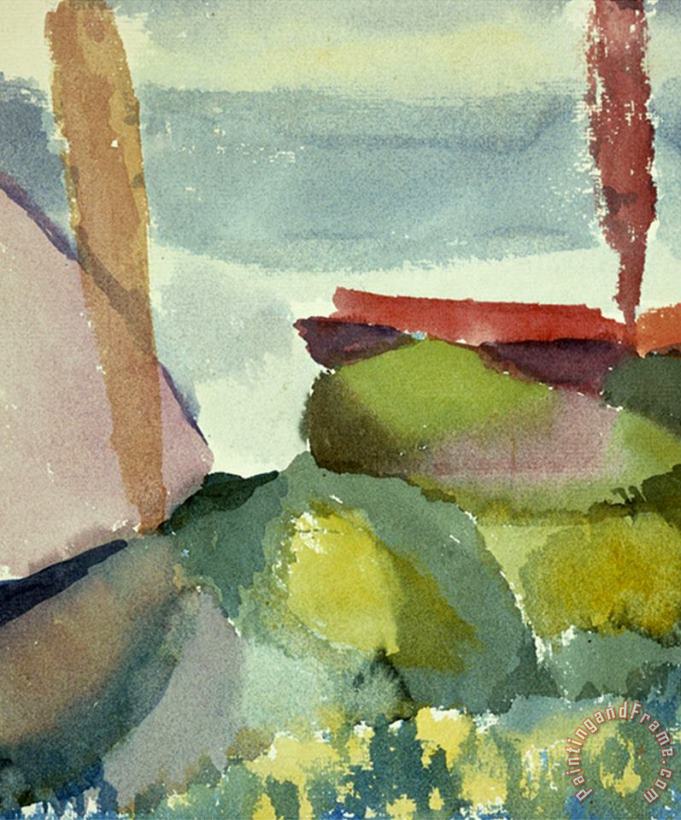 Paul Klee The Seaside in The Rain See Ufer Bei Regen Art Print
