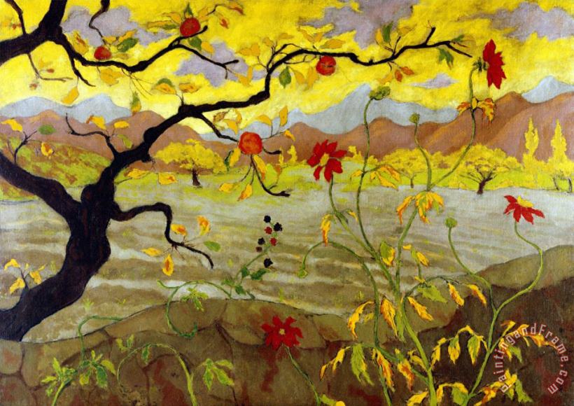 Paul Ranson Apple Tree with Red Fruit 1902 Art Painting