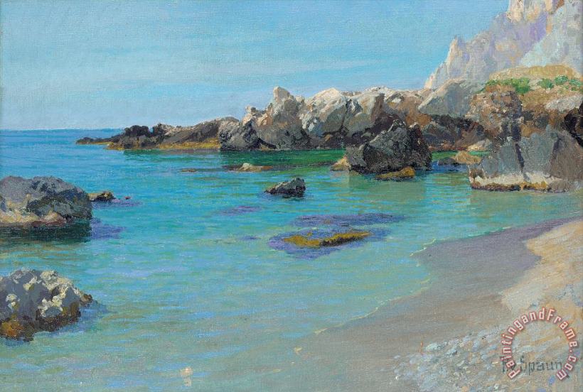 Paul von Spaun On the Capri Coast Art Print