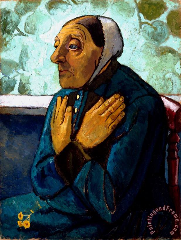 Old Peasant Woman painting - Paula Modersohn-Becker Old Peasant Woman Art Print