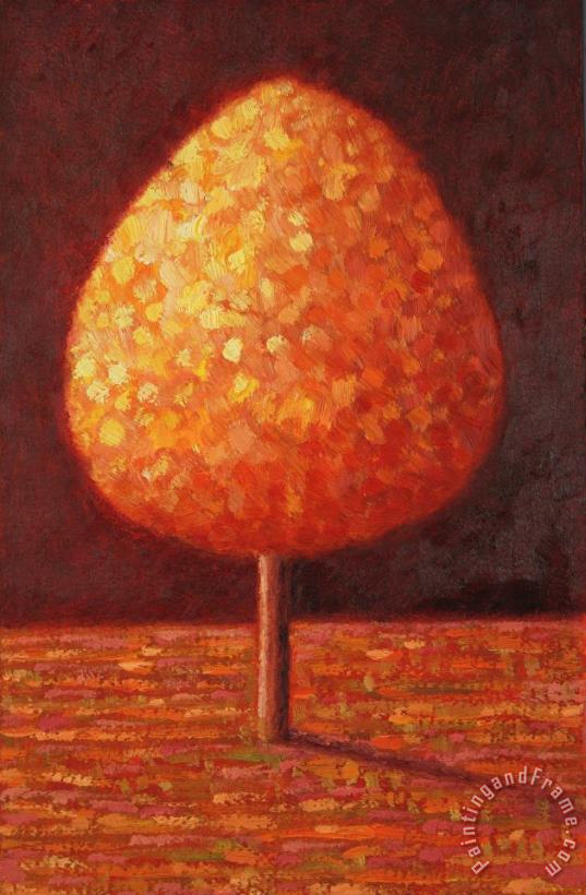 Peter Davidson Sun Drenched Tree Art Painting