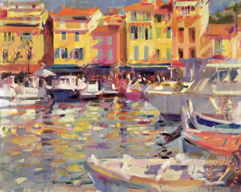 Harbor at Cassis painting - Peter Graham Harbor at Cassis Art Print