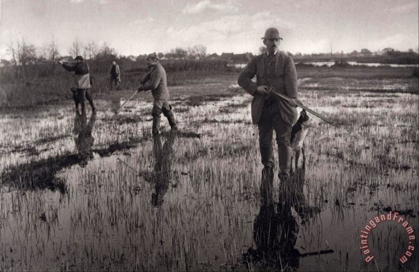 Peter Henry Emerson Snipe Shooting From The Series Life And Landscape on The Norfolk Broads, 1886, Plate X Art Painting