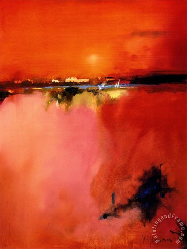 Peter Wileman Peter Wileman Orange Horizon Art Painting