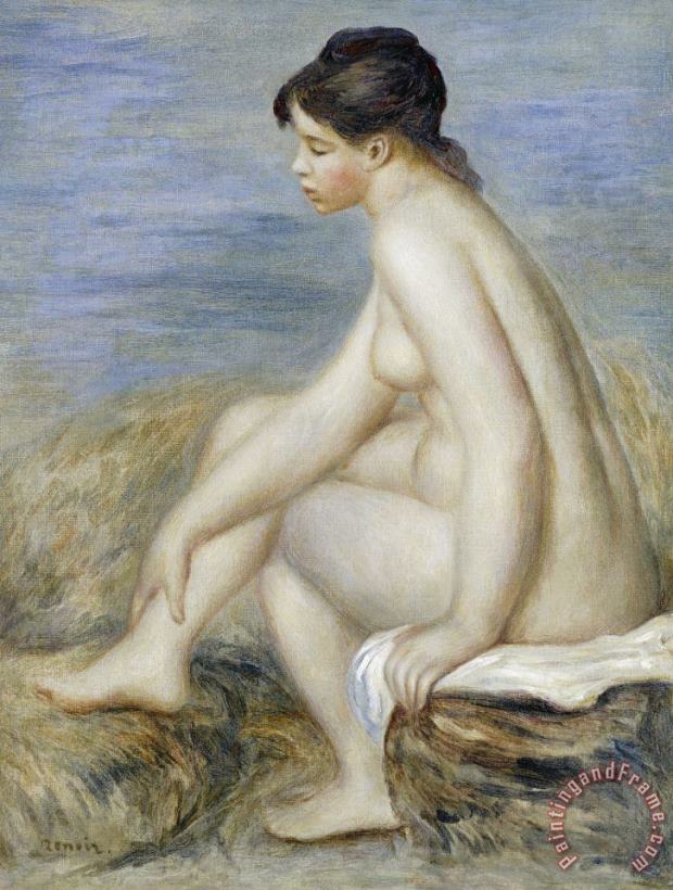 Pierre Auguste Renoir A Seated Bather Art Print