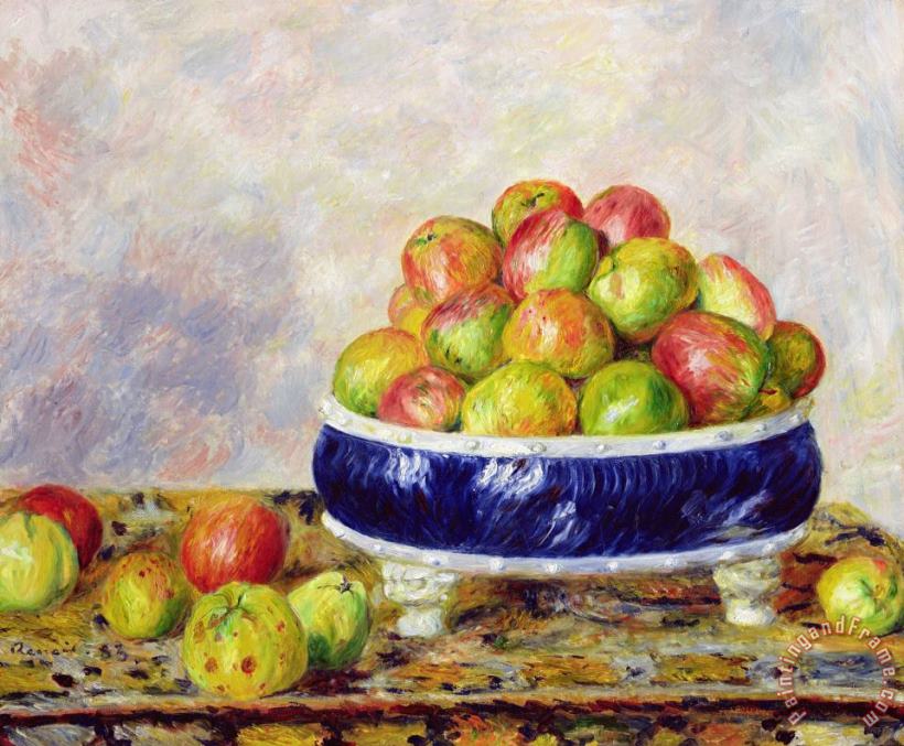 Apples in a Dish painting -  Pierre Auguste Renoir Apples in a Dish Art Print