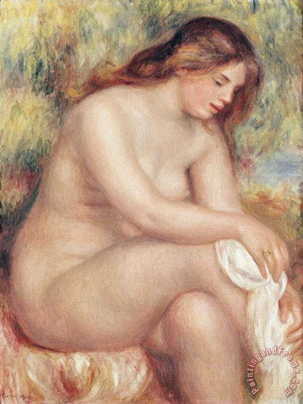 Pierre Auguste Renoir Bather Drying Herself Art Painting