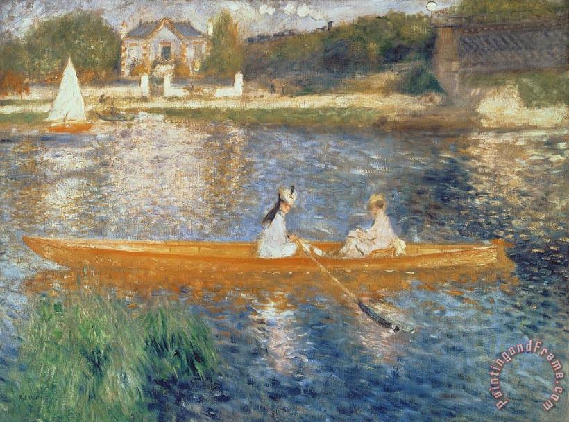 Pierre Auguste Renoir Boating on the Seine painting - Boating on the