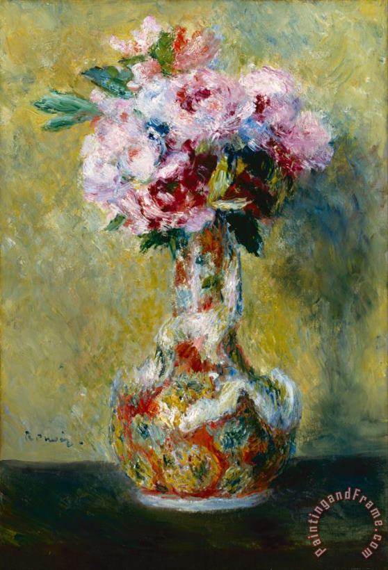Pierre Auguste Renoir Bouquet in a Vase Art Painting