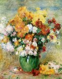 Pierre Auguste Renoir - Bouquet of Chrysanthemums painting