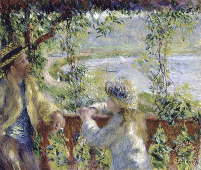 Pierre Auguste Renoir By The Water Art Painting