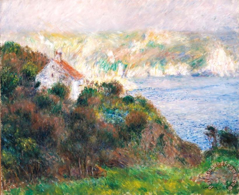 Fog on Guernsey painting - Pierre Auguste Renoir Fog on Guernsey Art Print