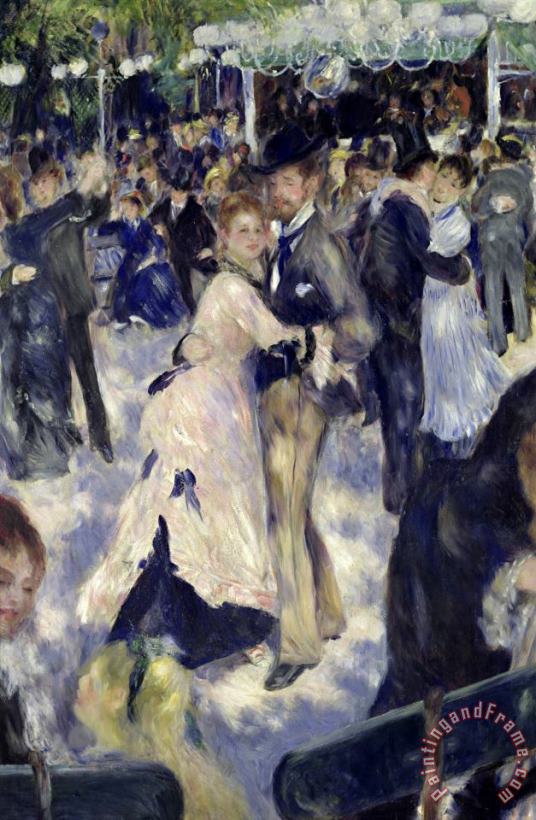 Pierre Auguste Renoir Le Moulin De La Galette, Detail of The Dancers Art Painting
