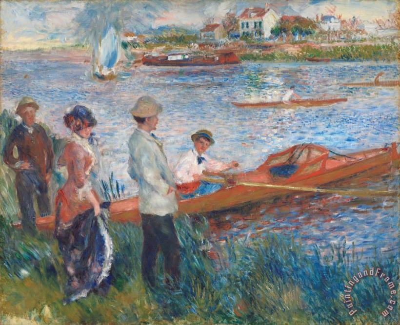 Pierre Auguste Renoir Oarsmen At Chatou Art Print