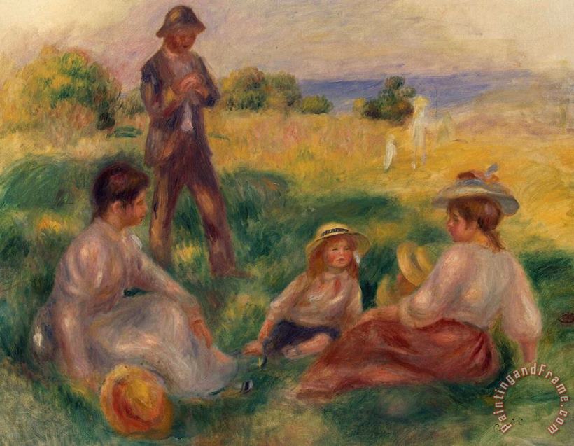 Pierre Auguste Renoir Party in the Country at Berneval Art Painting